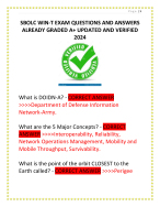 SBOLC WIN-T EXAM QUESTIONS AND ANSWERS  ALREADY GRADED A+ UPDATED AND VERIFIED