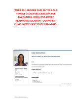 WEEK #9: I-HUMAN CASE 26-YEAR-OLD FEMALE (CLASS 6512 )REASON FOR ENCOUNTER: FREQUENT SEVERE HEADACH