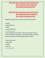 AAPC CPB FINAL EXAM 2025-2026 UPDATE WITH 200 - DocMerit