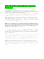 2021 AHIP Medicare Training Module 1- Questions And Answers( With Complete Top Solution Rated A)
