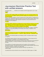 Journeyman Electrician Practice Test