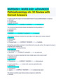 Advanced Pathophysiology Exam (Walden University NURS 6501) Comprehensive Test Bank and Question Bank Midterm Exams and Final Exam (Best Studying and Revising Materials) Actual Exam, Best Predictor