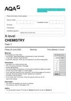 2023 AQA A-level CHEMISTRY  Paper 3  Question Paper & Mark scheme (Merged) June  2023