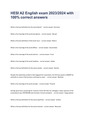HESI A2 English exam 2023/2024 with 100% correct answers