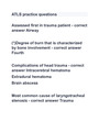 ATLS practice questions with 100% correct answers