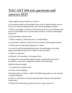 NAU ANT 104 test questions and answers 2025