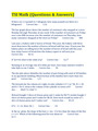 TSI Math (Questions & Answers)