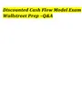Discounted Cash Flow Model Exam Wallstreet Prep –Q&A