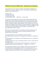 NURS101 Practice HESI Exam – Questions & Solutions