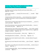 Arizona State Board NCIA (Updated 6/2024): Questions With Practical Solutions