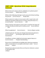 LMRT CORE - Questions With Comprehensive Solutions