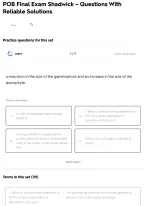 POB Final Exam Shadwick – Questions With Reliable Solutions