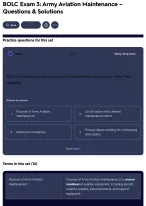 BOLC Exam 3: Army Aviation Maintenance – Questions & Solutions