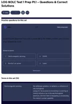 LOG BOLC Test 1 Prep Pt.1 – Questions & Correct Solutions