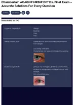 Chamberlain ACAGNP NR569 Diff Dx. Final Exam –Accurate Solutions For Every Question