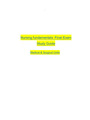 Nursing Fundamentals Final Exam Study Guide 2