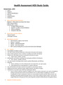 Health Assessment HESI Study Guide/ RATED A