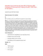 Week #9 I Human 48 Year Old  Male Who Is Pesenting With  Complaints Of Numbness And Tingling