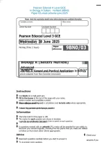 Pearson Edexcel A Level GCE In Biology A Salters - Nuffield (9BN0 ...
