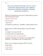 CRC EXAM NEWEST 2024-2025 COMPLETE 200 - DocMerit