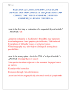 Paea Eoc Summative Practice Exam Newest 2024 2025 Complete 160