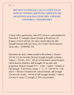 BSN HESI 215 DOSAGE CALCULATION EXAM  NEWEST VERSION 2025 WITH COMPLETE 200  QUESTIONS AND SOLUTION