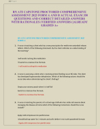RN ATI CAPSTONE PROCTORED COMPREHENSIVE  ASSESSMENT 2025 FORM A AND B ACTUAL EXAM 350  QUESTIONS AND CORRECT DETAILED ANSWERS  WITH RATIONALES (VERIFIED ANSWERS) |ALREADY  GRADED A+