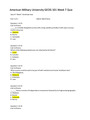 American Military University GEOG 101 Week 7 Quiz