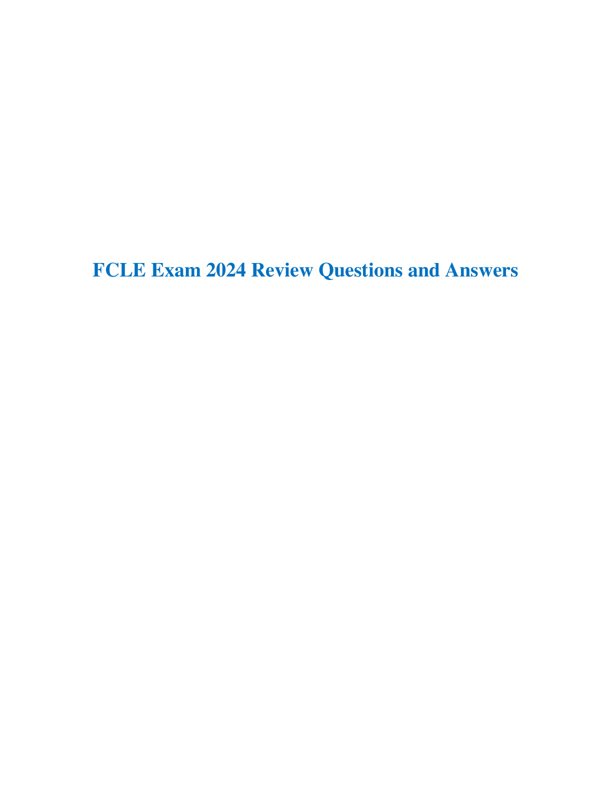 FCLE EXAM / FLORIDA CIVIC LITERACY ACTUAL EXAM 2025/2026 AND A NEWEST ...
