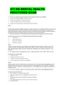 ATI RN MENTAL HEALTH PROCTORED EXAM