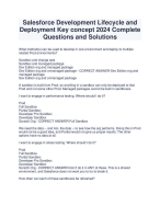 Salesforce Development Lifecycle and Deployment Key concept 2024 ...