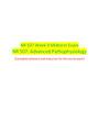 NR 507 / NR 507: Advanced Pathophysiology Midterm Exam Week 4 (2023/2024)