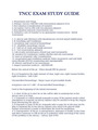 TNCC EXAM STUDY GUIDE LATEST 2022/2023