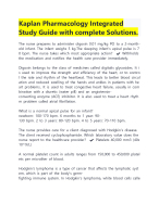 Kaplan Pharmacology Integrated Study Guide with complete Solutions ...