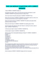 THEO 104 MODULE 8 QUESTIONS WITH CORRECT ANSWERS