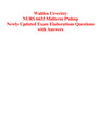 Walden Uiveristy NURS 6635 Midterm Pmhnp Newly Updated Exam Elaborations Questions  with Answers