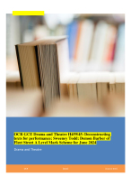 OCR GCE Drama and Theatre H459/45: Deconstructing texts for performance: Sweeney Todd: Demon Barber
