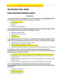 NUR 2310 / 403 COMMUNITY FINAL EXAM REVIEW UPDATED