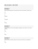 BIBL 325 Midterm Quiz | Score 92.5/100 | Liberty University