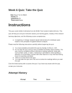 PSY 6313 Week 6 Quiz | Score 20/20 | Capella University