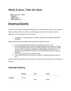 PSY 6313 Week 8 Quiz | Score 19/20 | Capella University