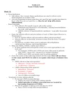 NURS 615 Pharm Exam 4 Study Guide | Maryville University