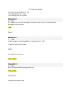 PSYC 620 Quiz: Anxiety | Score 94/100 | Liberty University