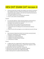 HESI EXIT EXAM CAT Version 4