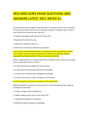 HESI MRD SURG EXAM QUESTIONS AND ANSWERS LATEST 2021 RATED A+