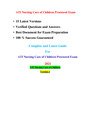 ATI Nursing Care of Children Proctored Exam 15 Latest Versions Verified Questions and Answers