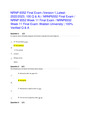 NRNP 6552 Final Exam (Version-1,Latest-2022/2023, 100 Q & A) / NRNP6552 Final Exam / NRNP 6552 Week 11 Final Exam / NRNP6552 Week 11 Final Exam: Walden University | 100% Verified Q & A