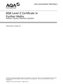 AQA Level 2 Certificate in Further Maths Number, Calculus, Geometry Calculator