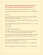 TRACK and FIELD EXAM 2025/2026 WITH STUDY QUESTIONS AND 100% CORRECT ...