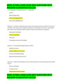 WEEK 10 FINAL EXAM GUIDE BEST QUESTIONS WITH ANSWERS GUARANTEED SUCCESS